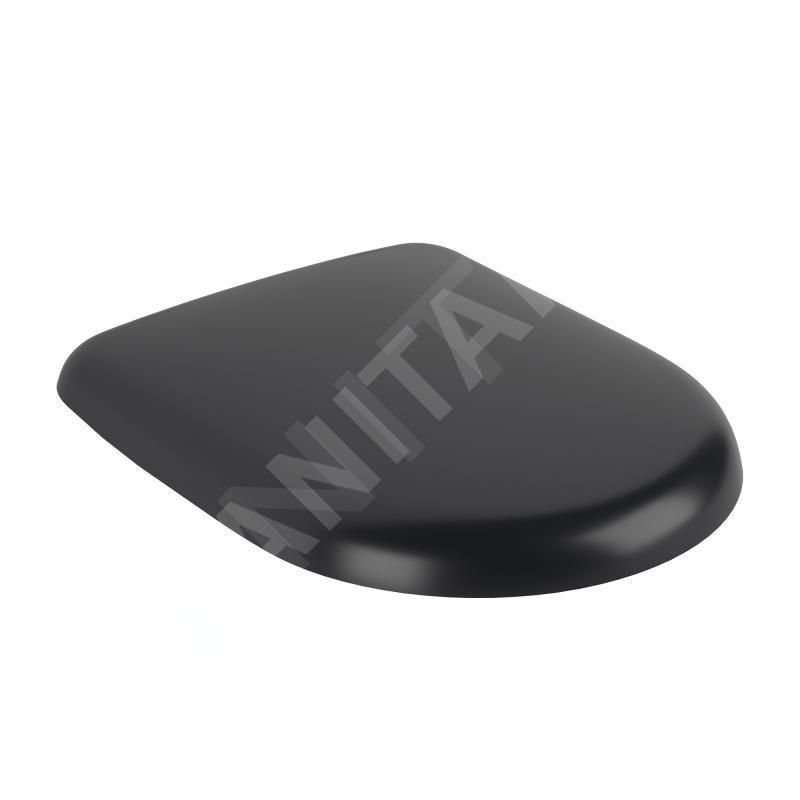 Villeroy & Boch Antao - Abattant de WC, SoftClosing, QuickRelease, Pure Black 8M67S1R7