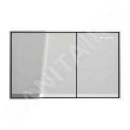Geberit Omega60 - Plaque de déclenchement, chrome / sable gris 115.081.JL.1