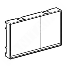 Geberit Omega60 - Plaque de déclenchement, chrome / sable gris 115.081.JL.1
