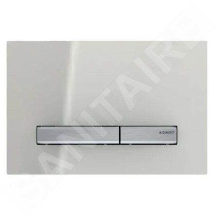 Geberit Sigma50 - Plaque de déclenchement, chrome / sable gris 115.788.JL.2