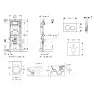 Geberit Duofix - Ensemble bâti-support, cuvette de toilette et siège Subway 2.0, DirectFlush, SoftClose, CeramicPlus et plaque
