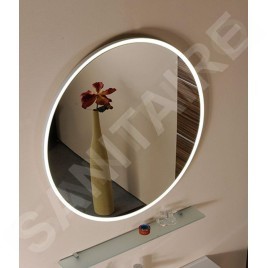 Sapho Float - Miroir avec éclairage LED, diamètre 740 mm, blanc 22574