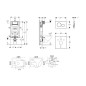 Geberit Kombifix - Set de bâti-support, cuvette Gaia et abattant softclose, plaque de déclenchement Sigma20, blanc/chrome