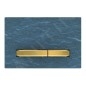 Geberit Sigma50 - Plaque de déclenchement 2 touches, ardoise Mustang / laiton 115.672.JM.2