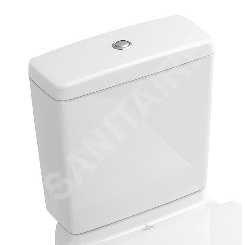 Villeroy & Boch O.novo - Réservoir de chasse d’eau pour WC à poser, alimentation latérale/arrière, CeramicPlus, blanc alpin Villeroy & Boch O.novo - Réservoir de chasse d’eau pour WC à poser, alimentation latérale/arrière, CeramicPlus, blanc alpin