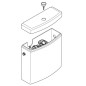 Villeroy & Boch O.novo - Réservoir de chasse d’eau pour WC à poser, alimentation latérale/arrière, CeramicPlus, blanc alpin Villeroy & Boch O.novo - Réservoir de chasse d’eau pour WC à poser, alimentation latérale/arrière, CeramicPlus, blanc alpin
