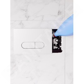 Ideal Standard Oleas - Plaque de déclenchement Oleas M1, SmartFlush, blanc R0117AC