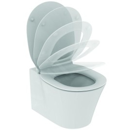 Ideal Standard ProSys - Ensemble pour WC suspendu, cuvette et abattant Connect Air, Plaque de déclenchement Oleas M2,