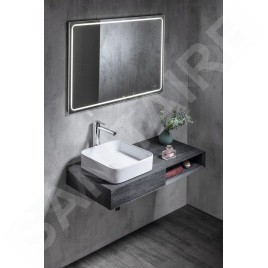 Sapho Gemini II - Miroir avec éclairage LED, 1000x700 mm GM100