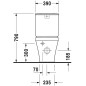 Duravit DuraStyle - Réservoir de chasse 390x170 mm, alimentation par le dessous, blanc 0935100005 Duravit DuraStyle - Réservoir de chasse 390x170 mm, alimentation par le dessous, blanc 0935100005