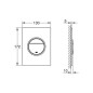 Grohe Nova Cosmopolitan S - Plaque de déclenchement, supersteel 37601DC0