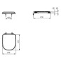 Ideal Standard Calla - Siège de toilettes, blanc T627801
