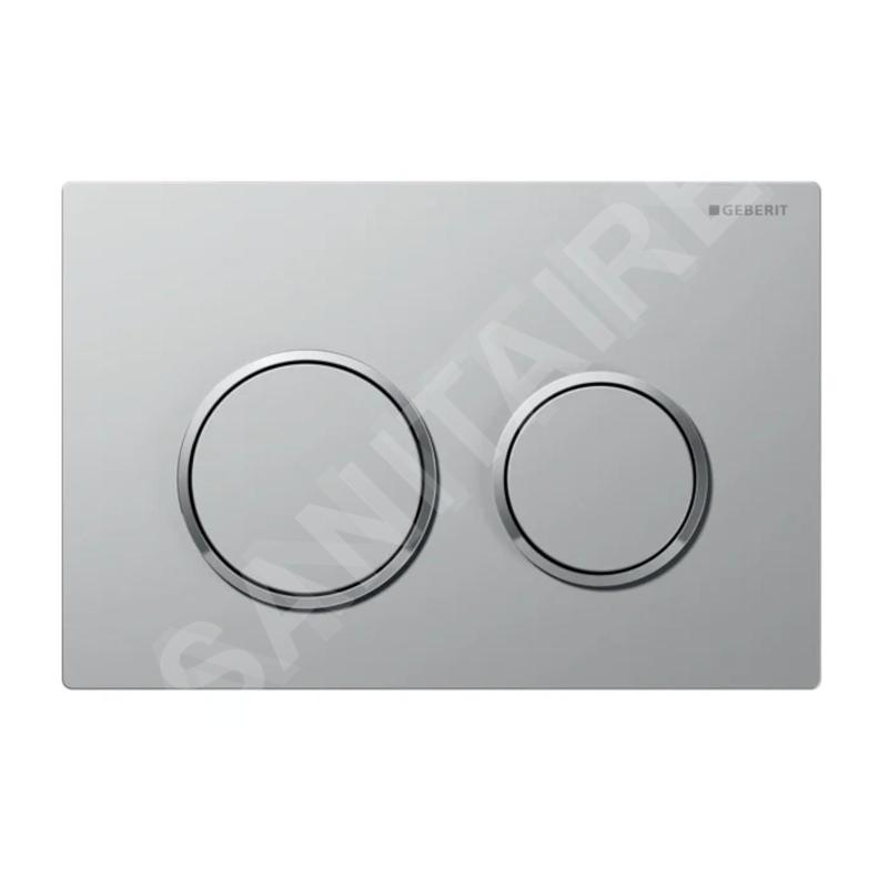 Geberit Kappa21 - Plaque de déclenchement, chrome mat / chrome brillant 115.240.KN.1