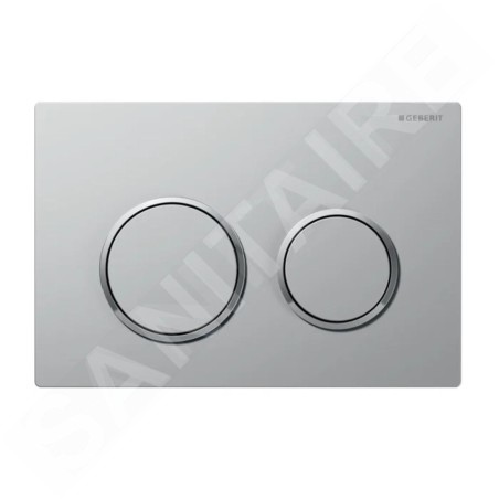 Geberit Kappa21 - Plaque de déclenchement, chrome mat / chrome brillant 115.240.KN.1