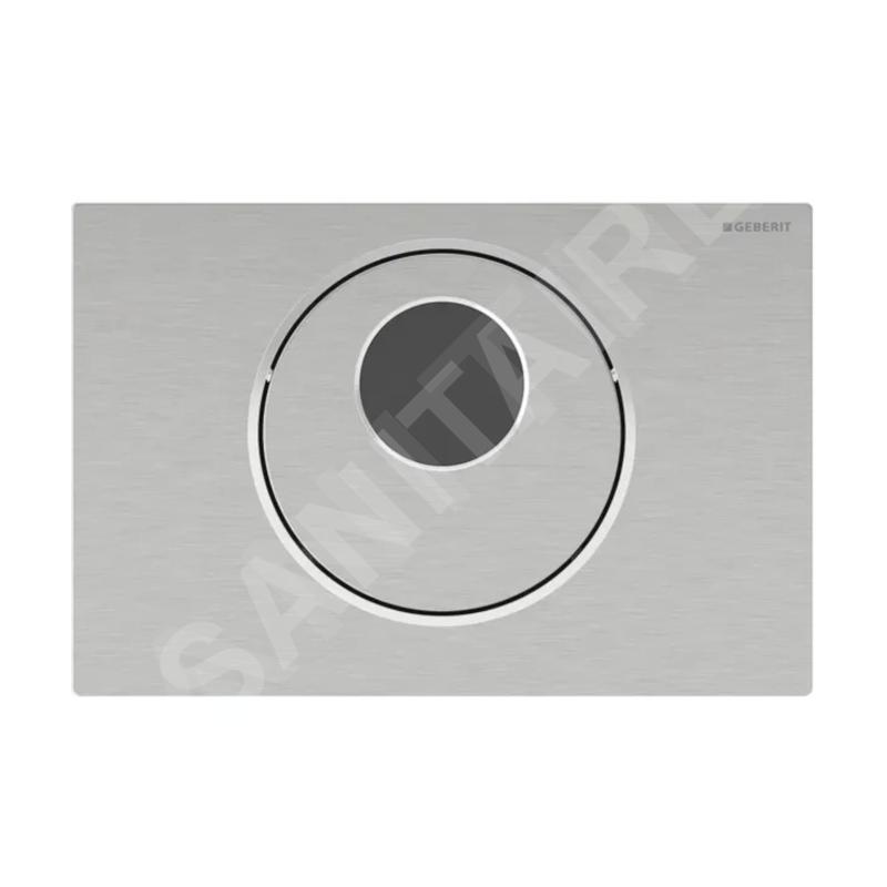 Geberit Sigma10 - Commande électronique de chasse d'eau, alimentation secteur, inox brossé / poli 115.890.SN.6 Geberit Sigma10 - Commande électronique de chasse d'eau, alimentation secteur, inox brossé / poli 115.890.SN.6