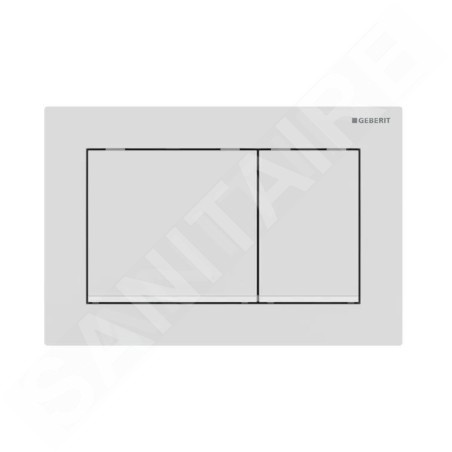 Geberit Omega30 - Plaque de déclenchement, blanc mat 115.080.01.1