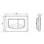 Ideal Standard Solea - Plaque de déclenchement de chasse d’eau Solea M2, blanc R0109AC