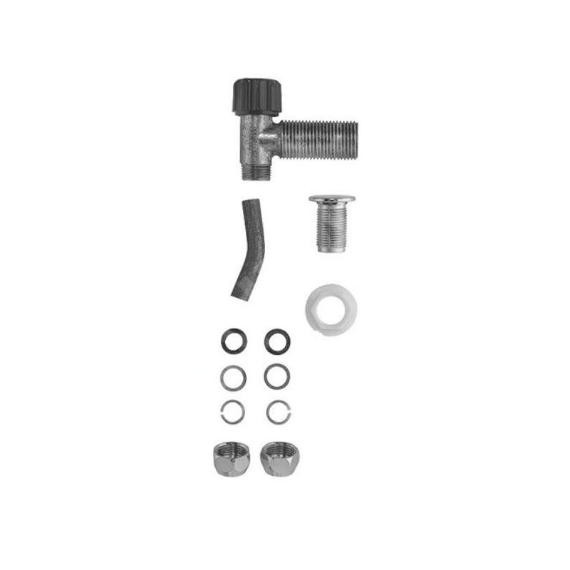Duravit Accessoires - Kit d'installation pour réservoir de chasse, chrome 0075081000