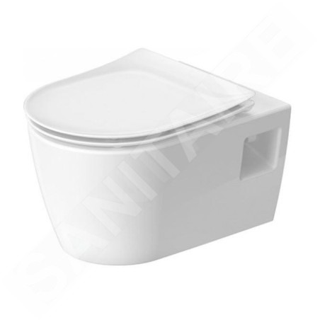 Duravit Soleil by Starck - WC suspendu avec abattant Softclose, Rimless, HygieneFlush, HygieneGlaze, blanc 45860920A1