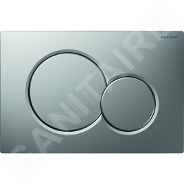 Geberit Duofix - Ensemble bâti-support, cuvette de toilette et siège D-Code, Rimless, SoftClose, plaque Sigma01, chrome mat