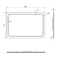 Sapho Gemini II - Miroir avec éclairage LED, 400x600 mm GM040 Sapho Gemini II - Miroir avec éclairage LED, 400x600 mm GM040