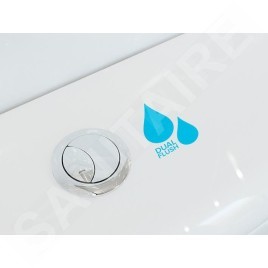 Roca Inspira - Réservoir de toilette, DualFlush, alimentation par le bas à gauche, blanc A341520000