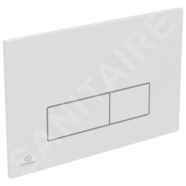 Ideal Standard ProSys - Set d'installation pré-murale, cuvette Alpha avec abattant, plaque de déclenchement Oleas M2, blanc