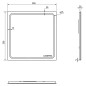 Sapho Gemini II - Miroir avec éclairage LED, 550x550 cm GM055 Sapho Gemini II - Miroir avec éclairage LED, 550x550 cm GM055