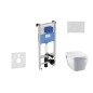 Ideal Standard ProSys - Ensemble pour WC suspendu, cuvette et abattant TECEone, Plaque de déclenchement Oleas M1, Rimless, Ideal Standard ProSys - Ensemble pour WC suspendu, cuvette et abattant TECEone, Plaque de déclenchement Oleas M1, Rimless,