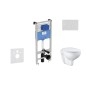 Ideal Standard ProSys - Ensemble pour WC suspendu, cuvette et abattant Bau Ceramic, Plaque de déclenchement Oleas M1, Rimless, Ideal Standard ProSys - Ensemble pour WC suspendu, cuvette et abattant Bau Ceramic, Plaque de déclenchement Oleas M1, Rimless,