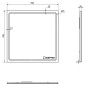 Sapho Gemini II - Miroir avec éclairage LED, 700x700 mm GM070 Sapho Gemini II - Miroir avec éclairage LED, 700x700 mm GM070