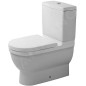 Duravit Starck 3 - WC à poser à installer avec réservoir, blanc 0128090000 Duravit Starck 3 - WC à poser à installer avec réservoir, blanc 0128090000