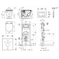 Geberit Duofix - Set de bâti-support, WC suspendu Rimless + abattant SoftClose Ideal Standard Tesi, plaque de déclenchement Geberit Duofix - Set de bâti-support, WC suspendu Rimless + abattant SoftClose Ideal Standard Tesi, plaque de déclenchement