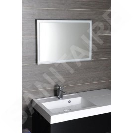 Sapho Luminar - Miroir dans un cadre 900x500 mm, avec éclairage LED, chrome NL559