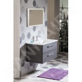 Sapho Luminar - Miroir dans un cadre 900x500 mm, avec éclairage LED, chrome NL559