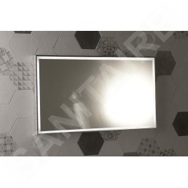 Sapho Luminar - Miroir dans un cadre 900x500 mm, avec éclairage LED, chrome NL559