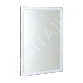 Sapho Luminar - Miroir en cadre avec éclairage LED, 600x800 mm, chrome NL557