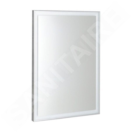 Sapho Luminar - Miroir en cadre avec éclairage LED, 600x800 mm, chrome NL557