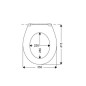 Ideal Standard Eurovit - Abattant WC Soft-close, blanc W301801