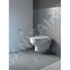Duravit DuraStyle - Abattant WC avec axe de charnières traversant et cales de stabilité latérales, blanc alpin 0062310000