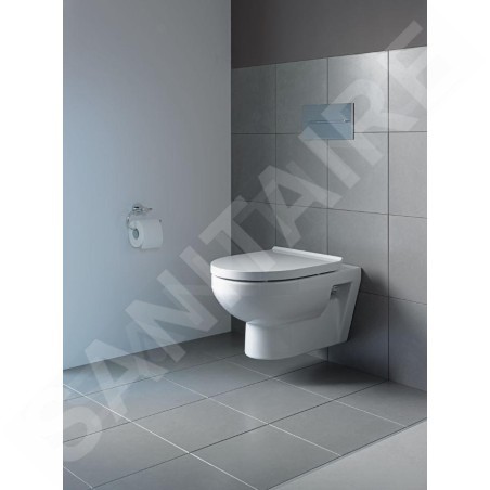 Duravit DuraStyle - Abattant WC avec axe de charnières traversant et cales de stabilité latérales, blanc alpin 0062310000