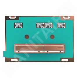 Geberit Sigma50 - Plaque de déclenchement 2 touches, or rouge, sans plaque de finition 115.670.00.2