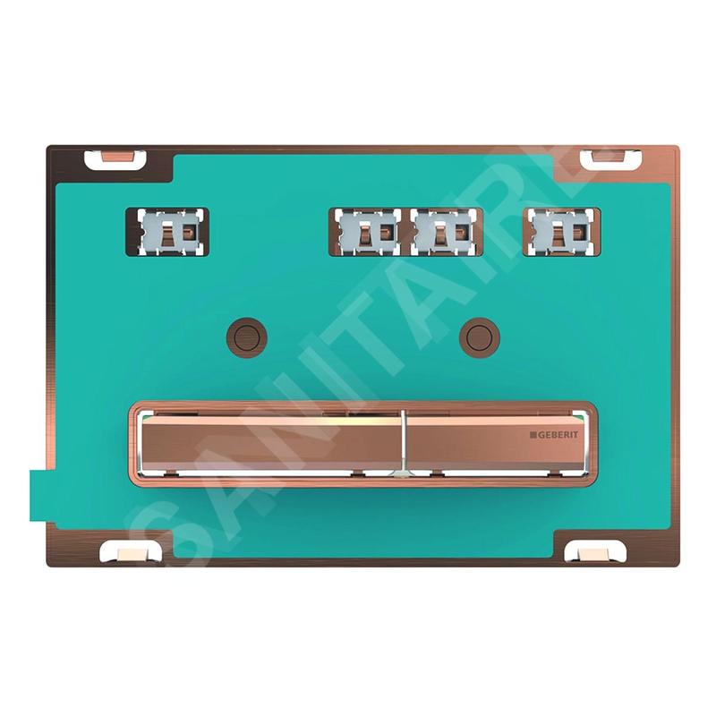 Geberit Sigma50 - Plaque de déclenchement 2 touches, or rouge, sans plaque de finition 115.670.00.2 Geberit Sigma50 - Plaque de déclenchement 2 touches, or rouge, sans plaque de finition 115.670.00.2