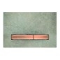 Geberit Sigma50 - Plaque de déclenchement 2 touches, décor béton / or rouge 115.670.JV.2