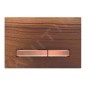 Geberit Sigma50 - Plaque de déclenchement 2 touches, noyer américain / or rouge 115.670.JX.2