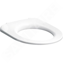 Geberit Selnova Comfort - Abattant WC pour personne à mobilité réduite sans couvercle, blanc 500.340.01.1
