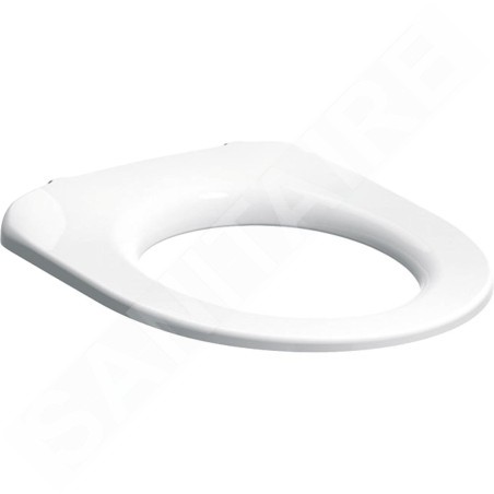 Geberit Selnova Comfort - Abattant WC pour personne à mobilité réduite sans couvercle, blanc 500.340.01.1