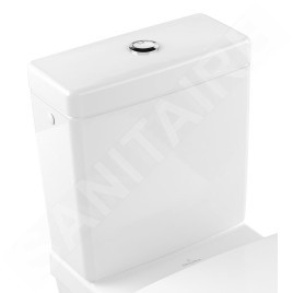 Villeroy & Boch Architectura - Réservoir de chasse d’eau pour WC à poser, alimentation latérale/arrière, CeramicPlus, blanc