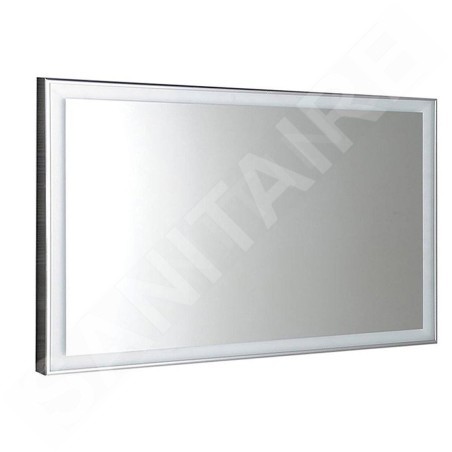 Sapho Luminar - Miroir en cadre avec éclairage LED 1200x550 mm, chrome NL560