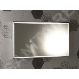 Sapho Luminar - Miroir en cadre avec éclairage LED 1200x550 mm, chrome NL560